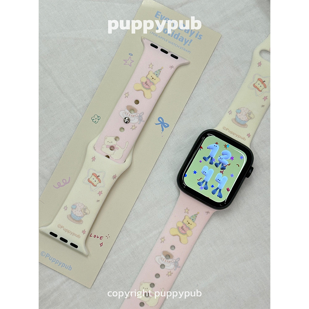 Tali Silikon Jam Motif Boneka untuk Xiaomi smart band 8 Xiaomi smart band 9 Xiaomi smart band 8 acti