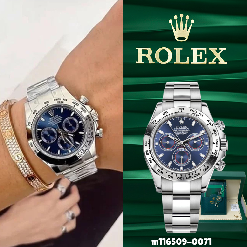 Jam tangan ROLEX Daytona m116509-0071 Blue Sunburst Cosmograph sudah termasuk Box Lengkap 100% ORI B