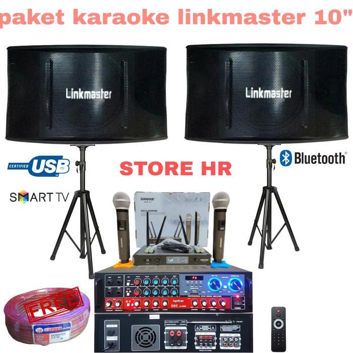 paket speaker karaoke linkmaster 10 inch