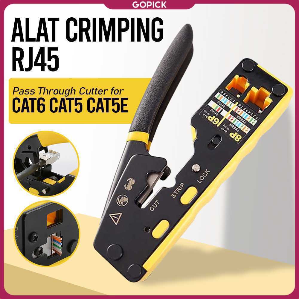 ZOERAX Alat Crimping RJ45 Pass Through Cutter for CAT6 CAT5 CAT5E - 6088