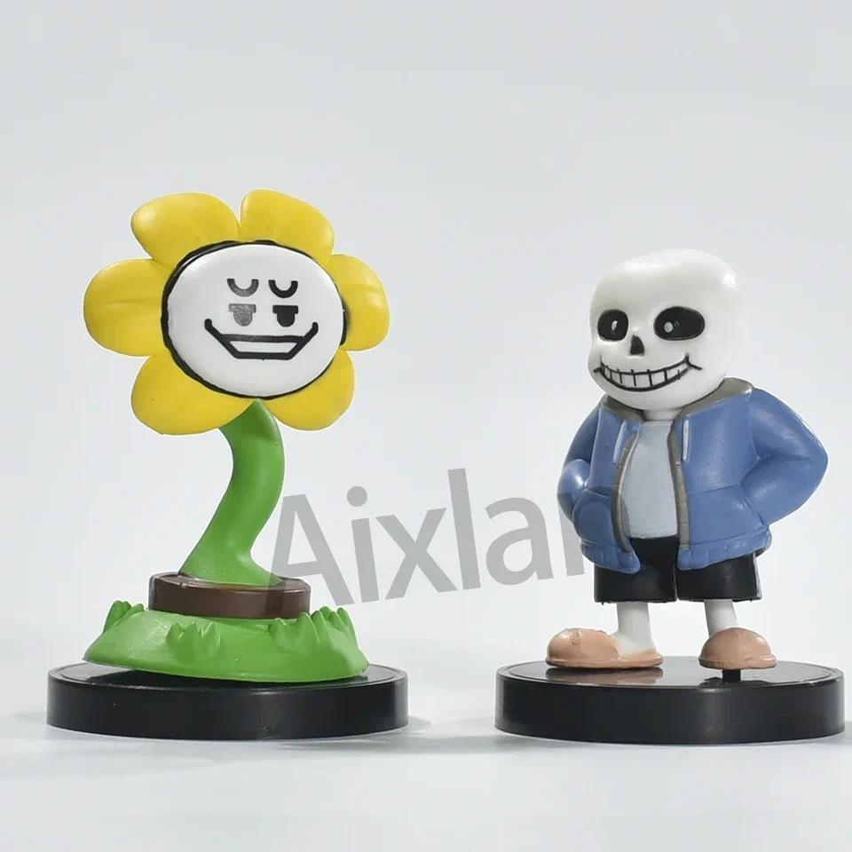 Aixlan UNDERTALE Figure Flowey Sans Q Version PVC Action Figure Amine Birthday Gift Collectible Figu