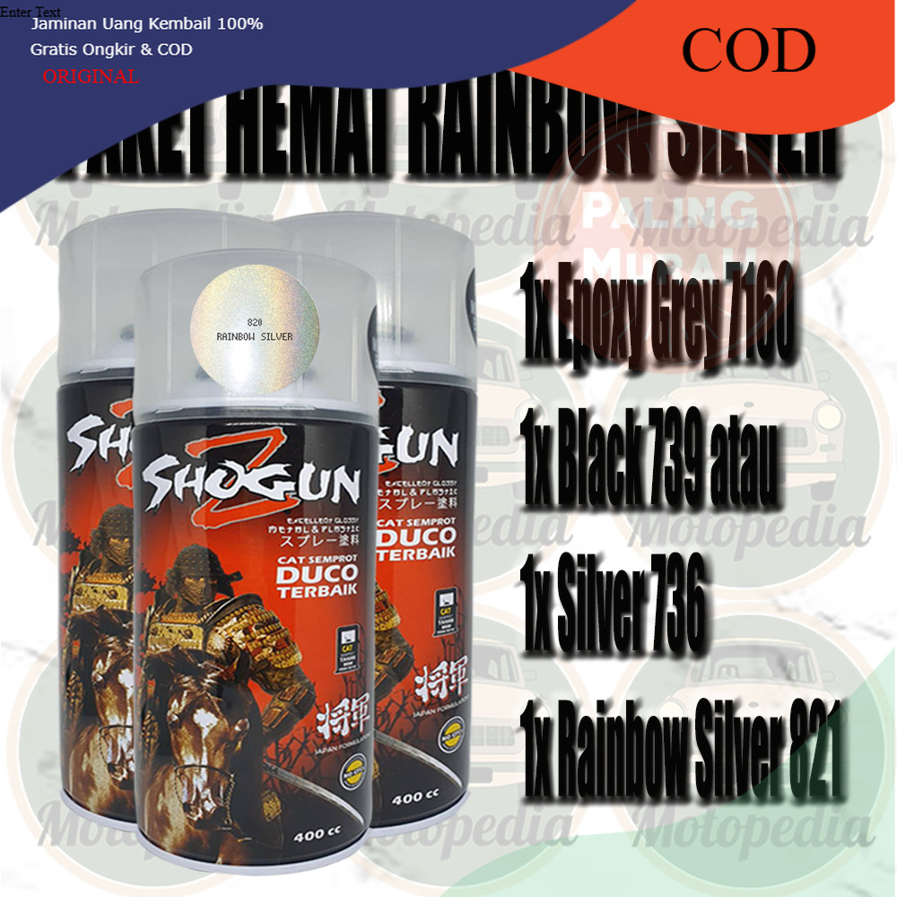 Cat Semprot Jepang Paket Hemat Cat Semprot Pilok Pilox Pylox Shogun Z Rainbow Silver Pelangi Hologra