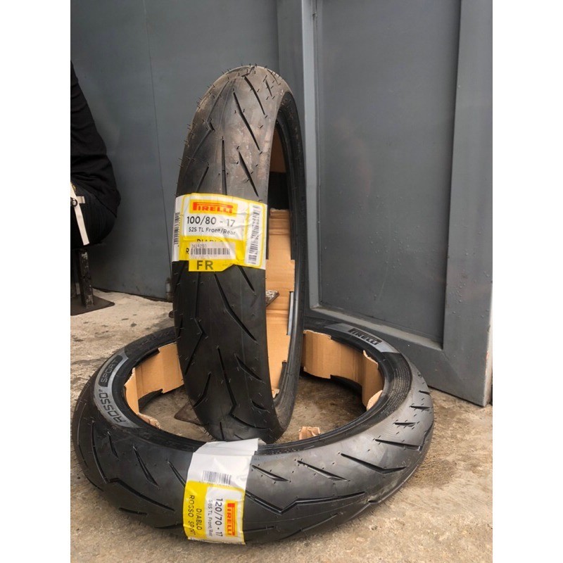 Termurah Ban Pirelli Diablo Rosso Sport Ninja Ring 17 100/80-17 & 130/70-17