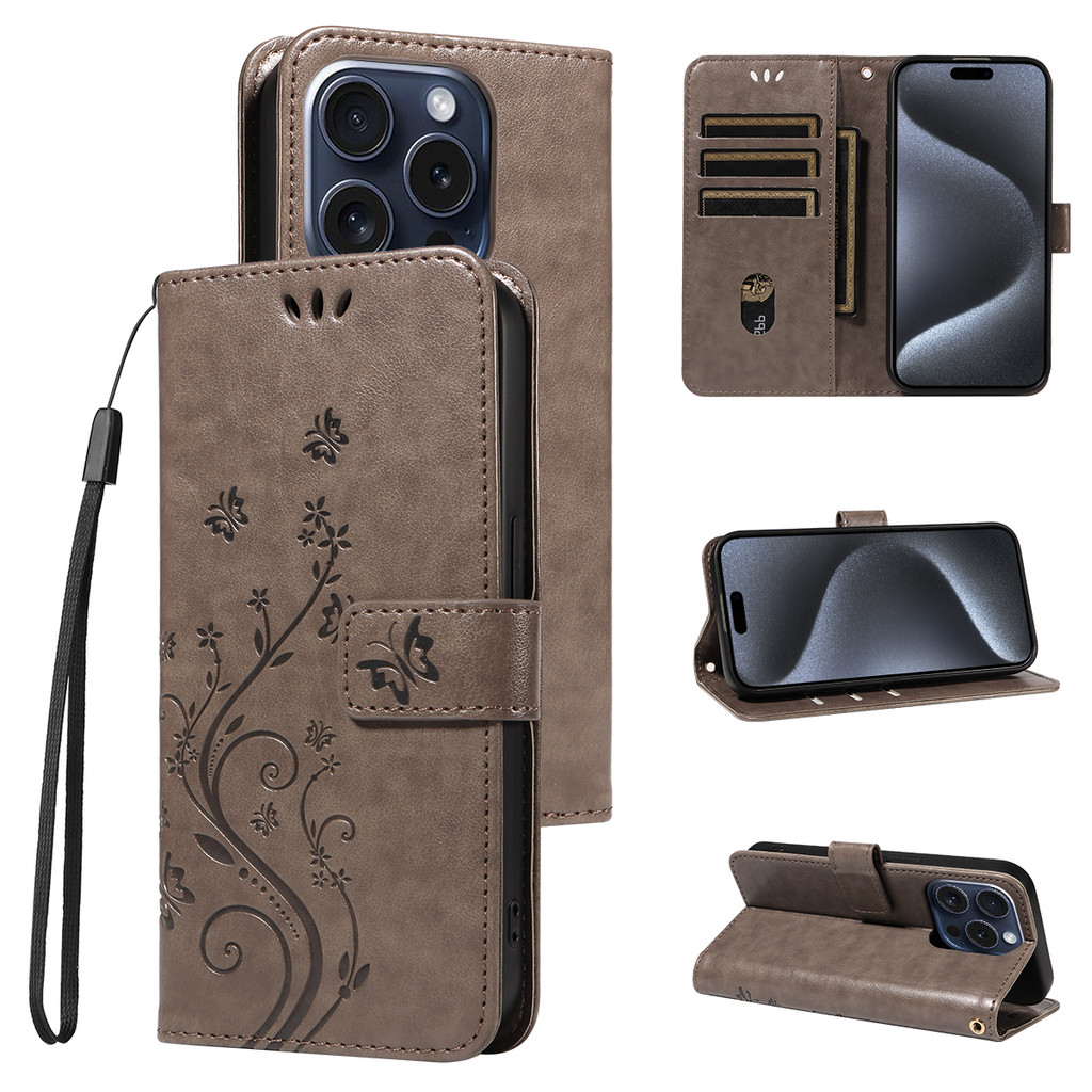 Clamshell Phone Case for Samsung GalaxyA32 A33 A34 A35 A21 A22 A23 A24 A25 A31 PU Leather with lanya