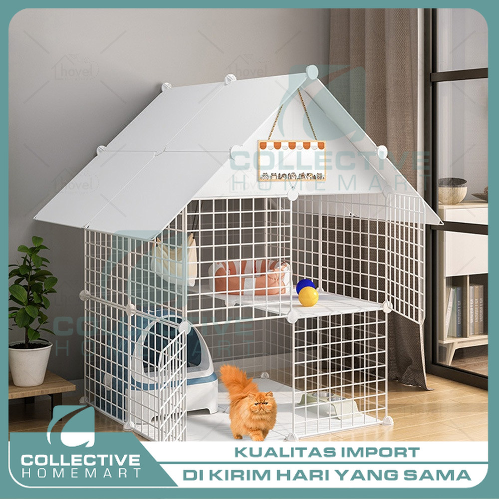 Komponen Lemari Plastik Susun DIY Portable Rangka Pintu Konektor Engsel Gantungan [ Collective Homem