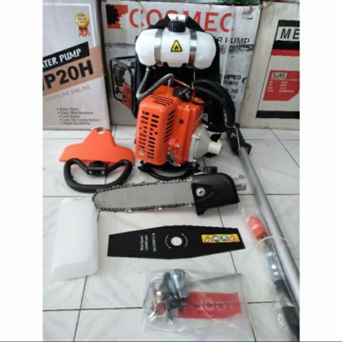 Mesin Potong Rumput 2tak BM328S-PRO Paket 2in1 Mesin Potong Rumput 2Tak + Mini Chain Saw Best