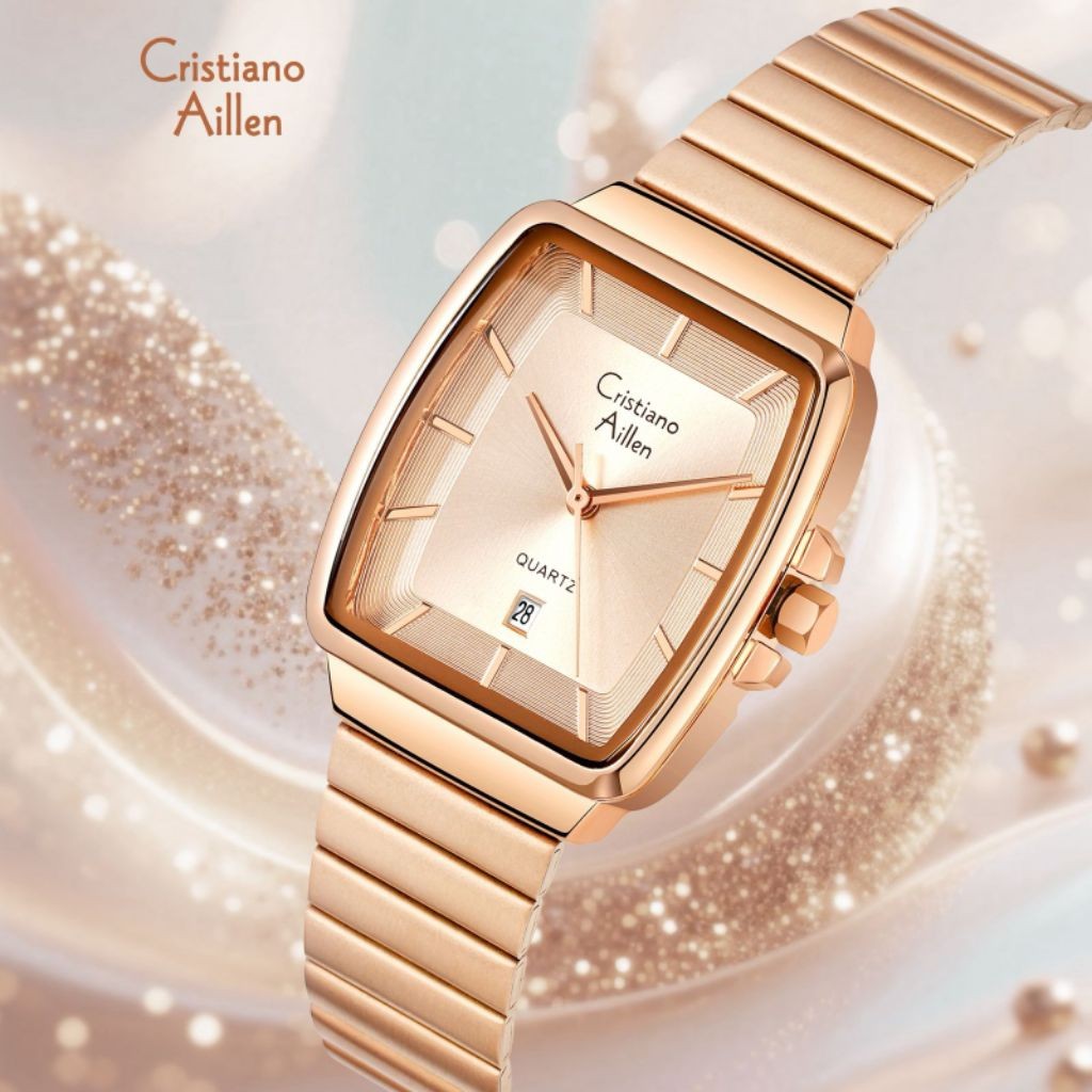 JAM TANGAN WANITA CRISTIANO AILLEN 809 ORIGINAL KACA SAPPHIRE ANTI GORES