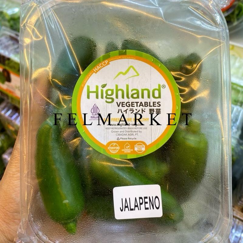 Cabe Jalapeno Highland Fresh / Cabe Hijau Jalapeno / Pack
