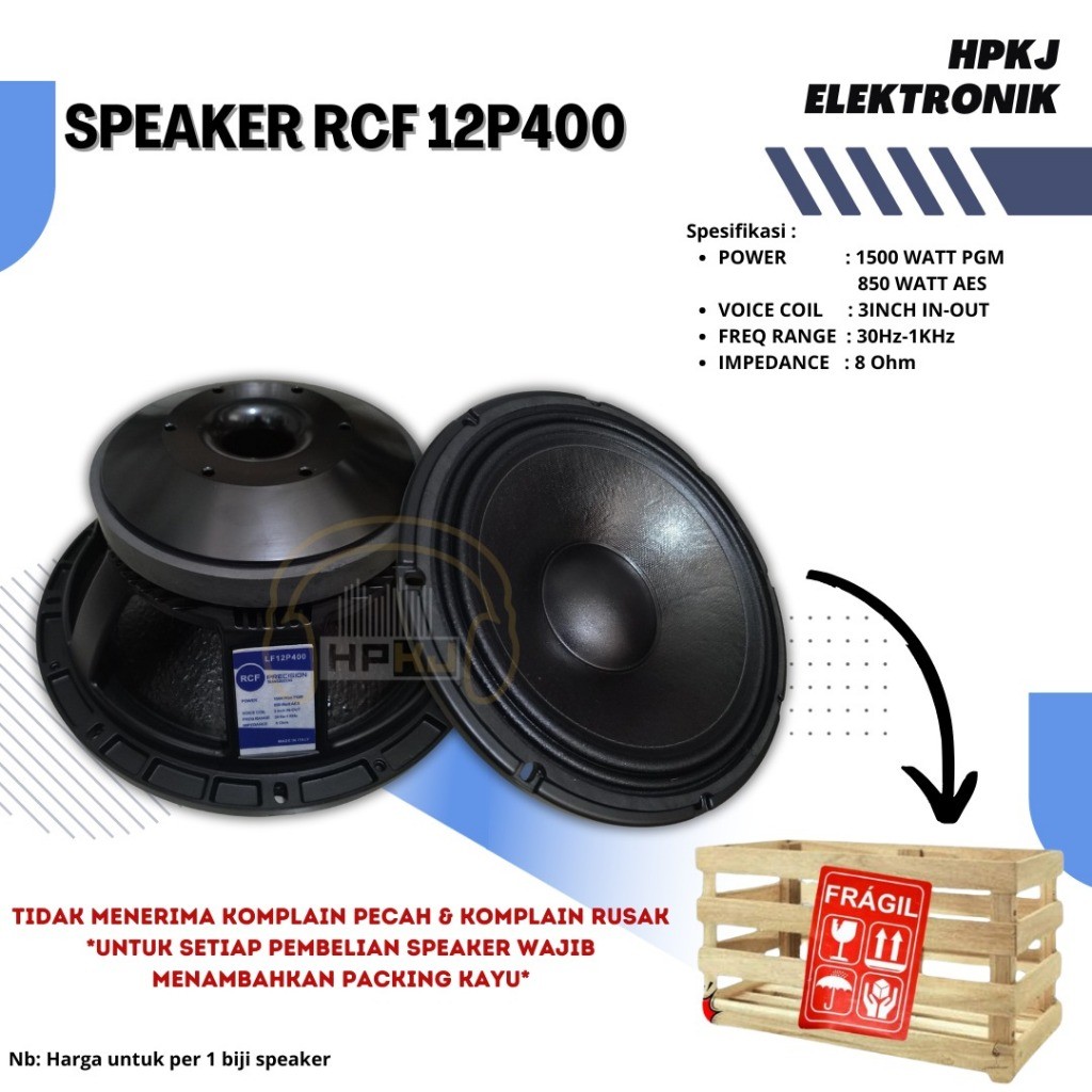 SPEAKER KOMPONEN RCF LF P400 SPEAKER RCF P400