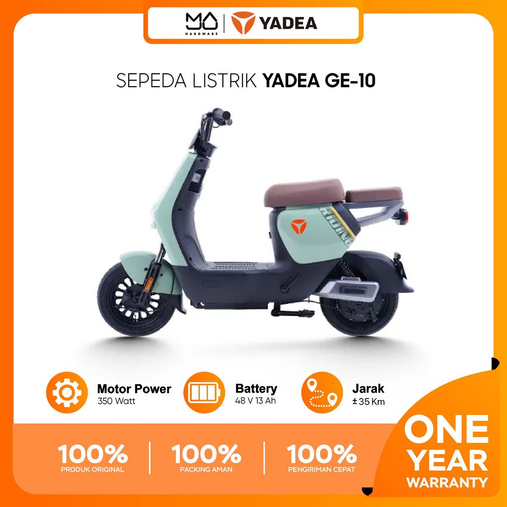 YADEA GE10 Sepeda Listrik Yadea Electric Vehicle EV 350W - Design Elegan - Garansi Resmi