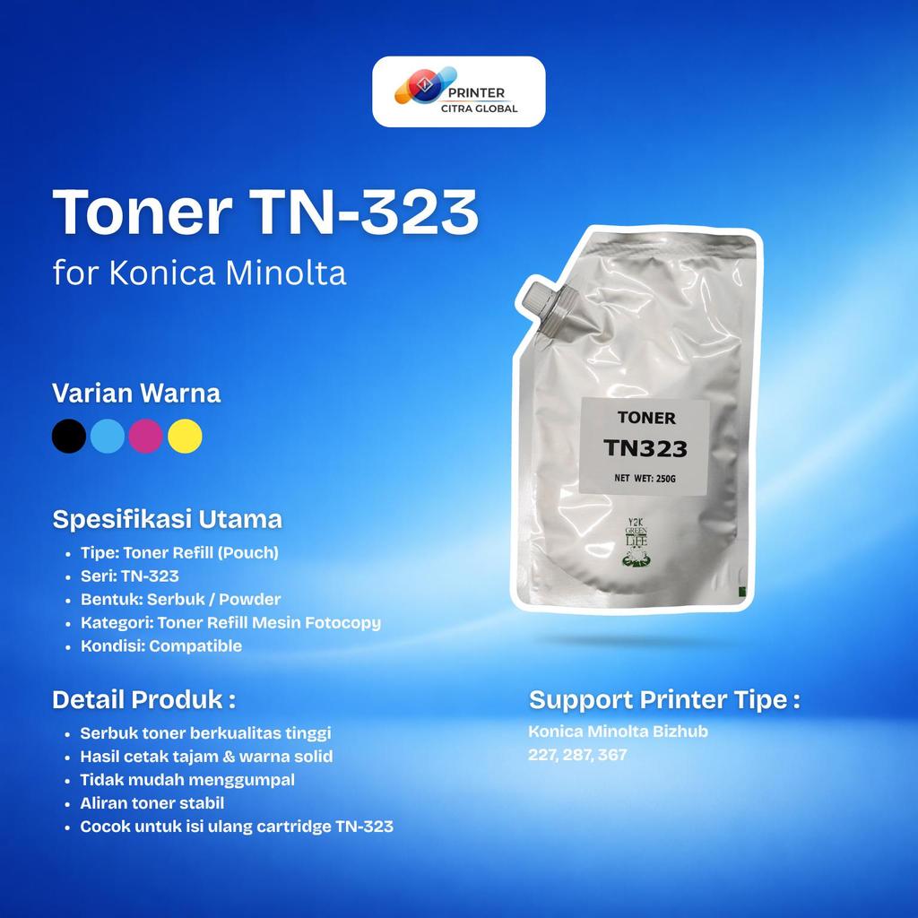 Toner Konica Minolta Bizhub 323 untuk Konica Minolta Bizhub 227 287 367