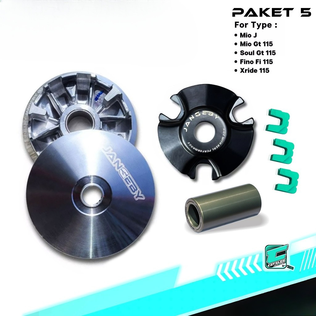 Paket Kirian Pulley Depan JANGEBY Mio J Mio GT Soul GT 115 Fino FI 115 Xride 115 Pully Rumah Roller