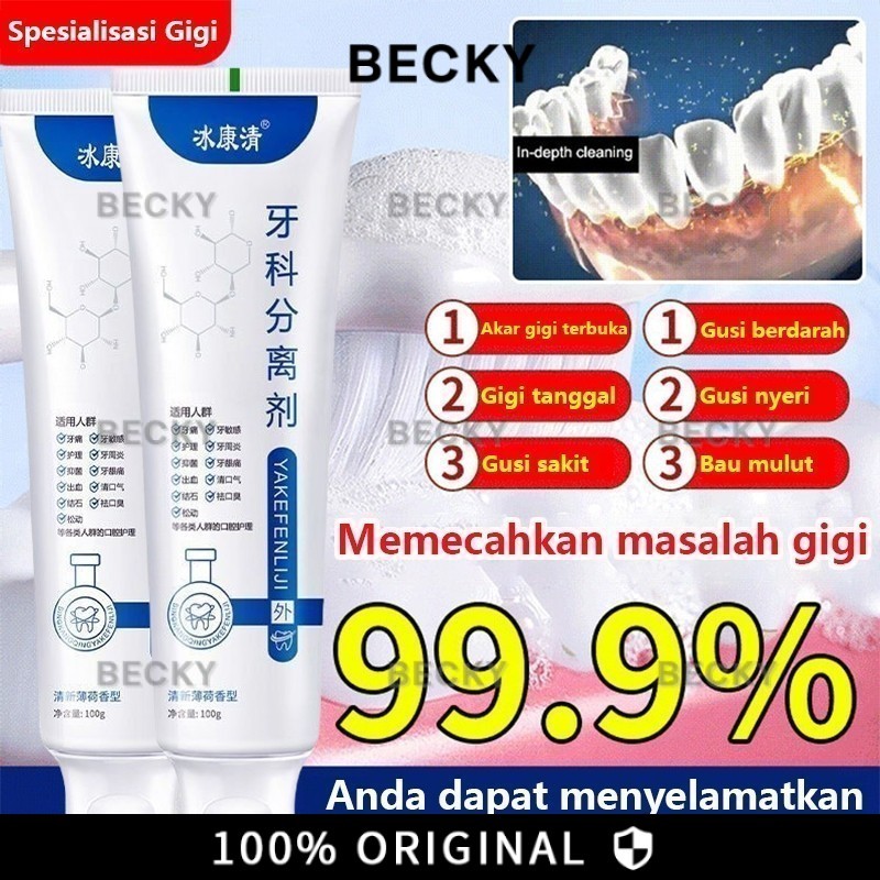 BECKY Odol Untuk Gigi Goyang Pasta Gigi Gusi Sehat Penguat Gigi 100g