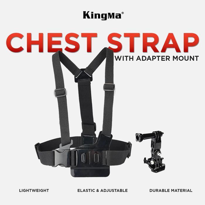 KINGMA Chest Strap with Adapter Mount for Action Camera - Chest strap