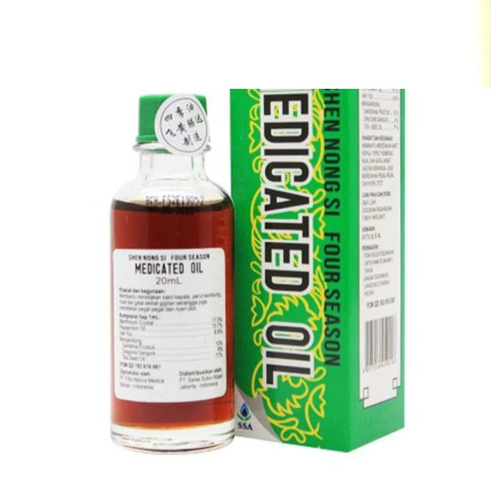 PRODUK 100% ORIGINAL MEDICATED OIL FOUR SEASON 20ML