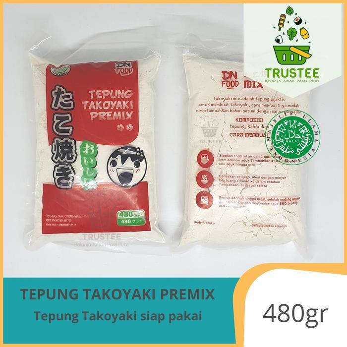 Tepung Takoyaki premix 480g snack makanan jepang instan Halal MUI - Spesifikasi