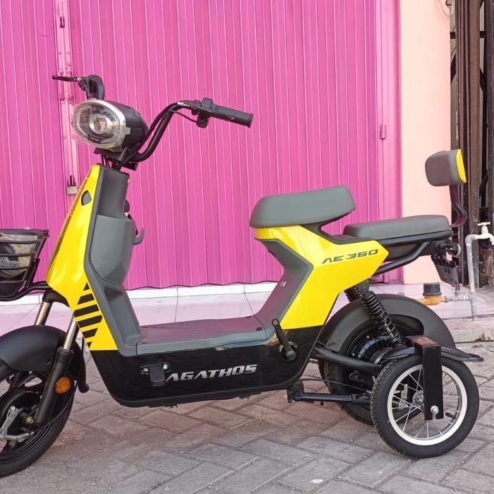 SEPEDA LISTRIK AGATHOS 360 + RODA BANTU