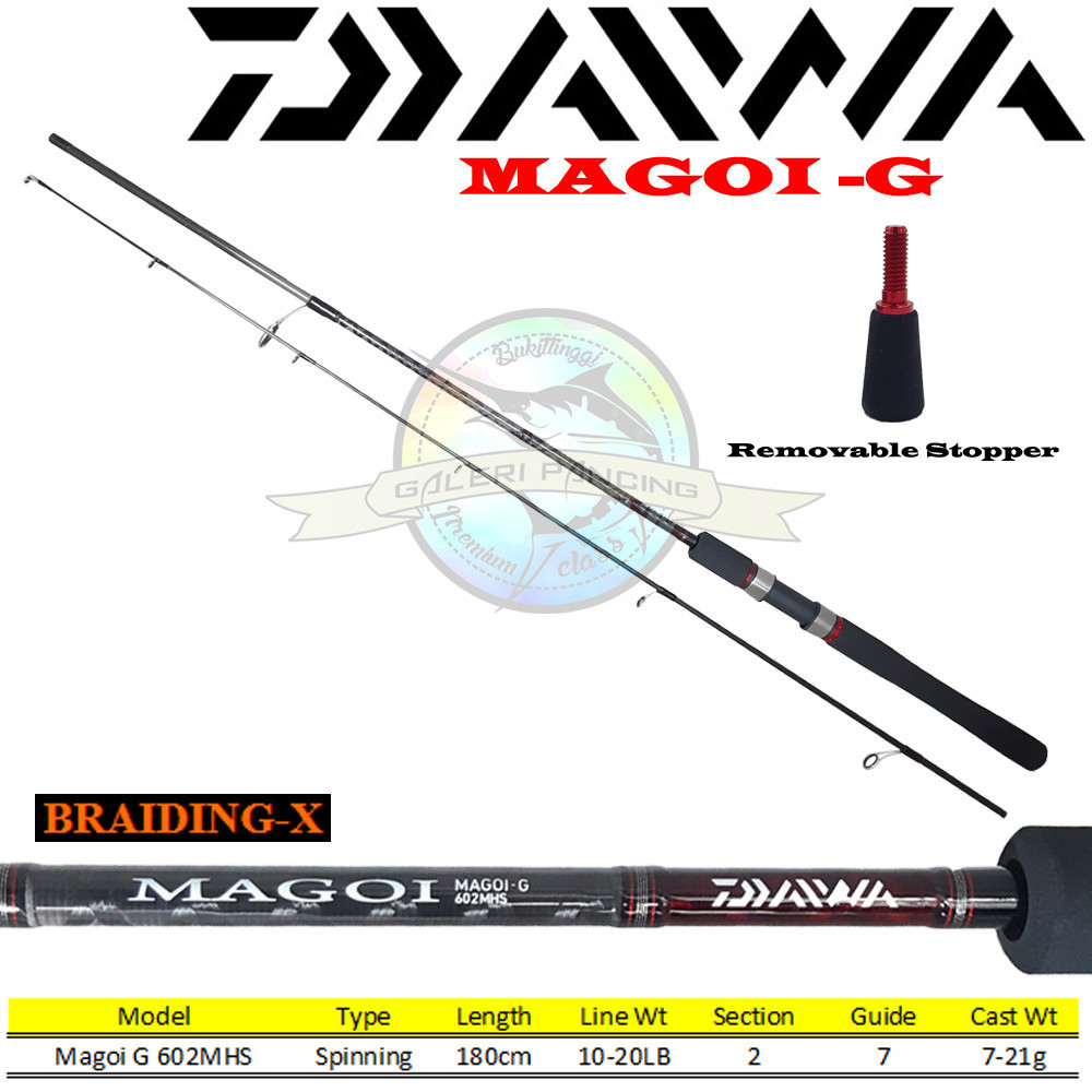 Joran Pancing Daiwa Magoi G 602MHS 180cm 10-20lb Fuji