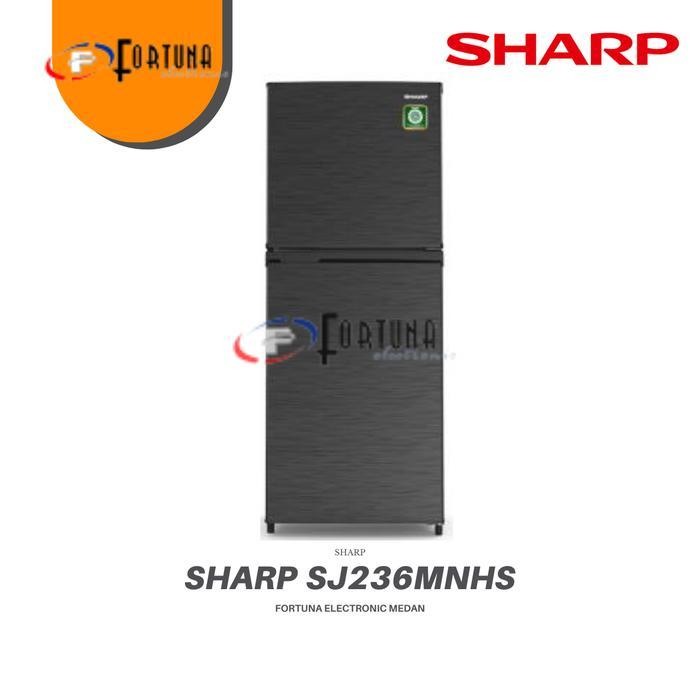 KULKAS SHARP 2 PINTU SJ 236 MNHS 205 LITER MEDAN