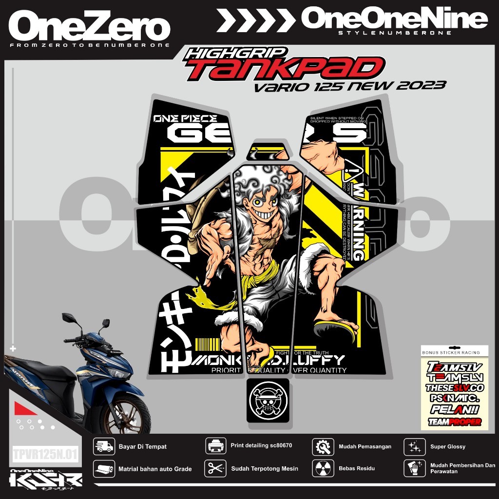 Striping Stiker Dashboard Vario 125 New 2023 Pelindung Dashboard Tankpad Vario 125