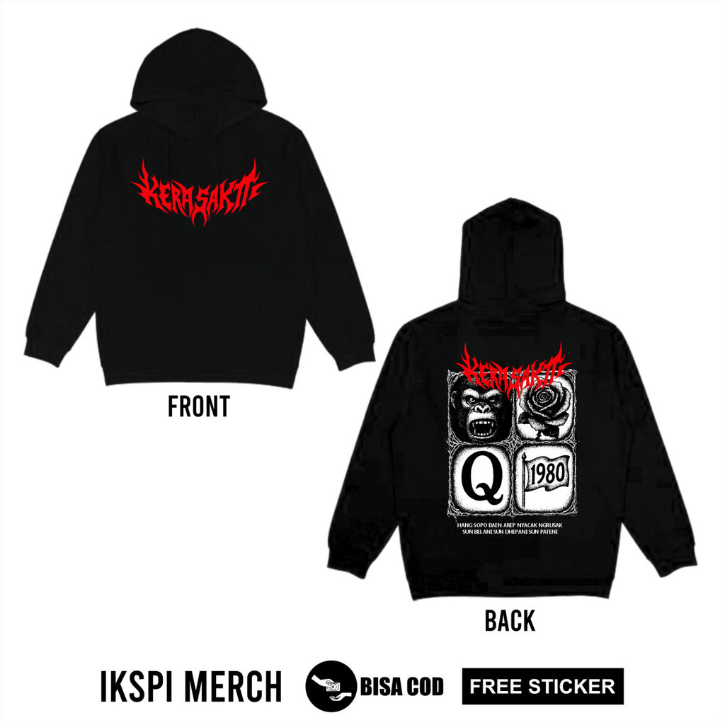 HOODIE IKSPI KERA SAKTI HANG SOPO BAEN HOODIE IKSPI PEMOEDA BERBAYANG KERA TERBARU - HOODIE KERA SAK