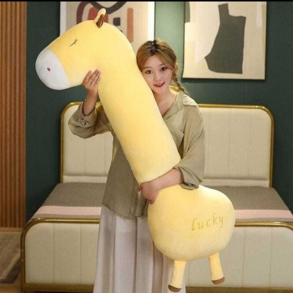 Boneka Guling Kuda poni Unicorn Jumbo 120 Cm