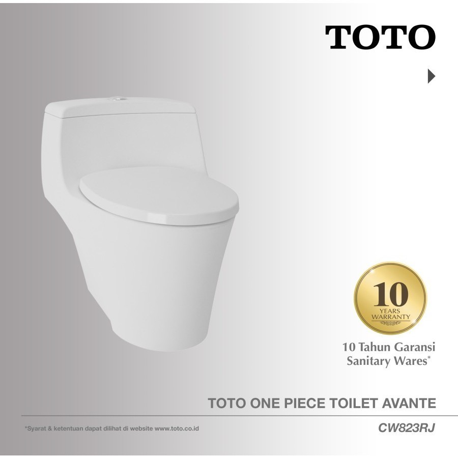 TOTO Rimless One Piece Toilet / Kloset Duduk CW823RJ