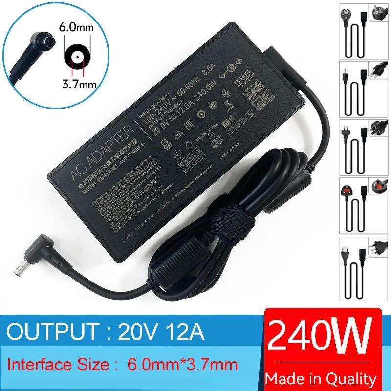 20V 12A Laptop AC Adapter arger for ASUS ‎ROG Zephyrus M16 GU603HM GU603HR 3070 GU603HE GU603ZX GU60