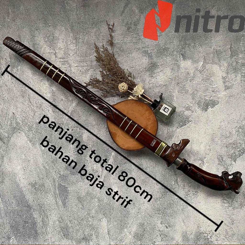 Star Perkakas GOLOK PANJANG 80cm MACAN BARLEN BAHAN BAJA STRIF ASLI UKIRAN DESAIN CANTIK