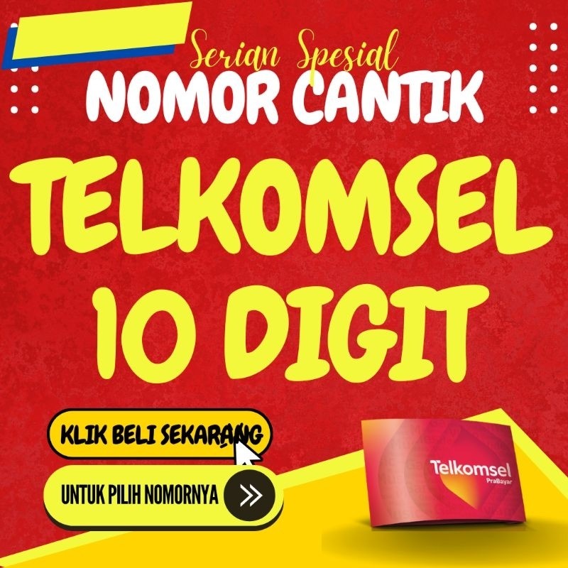MURAH Nomor Cantik Simpati 10 Digit Telkomsel 10 Digit Murah 22222