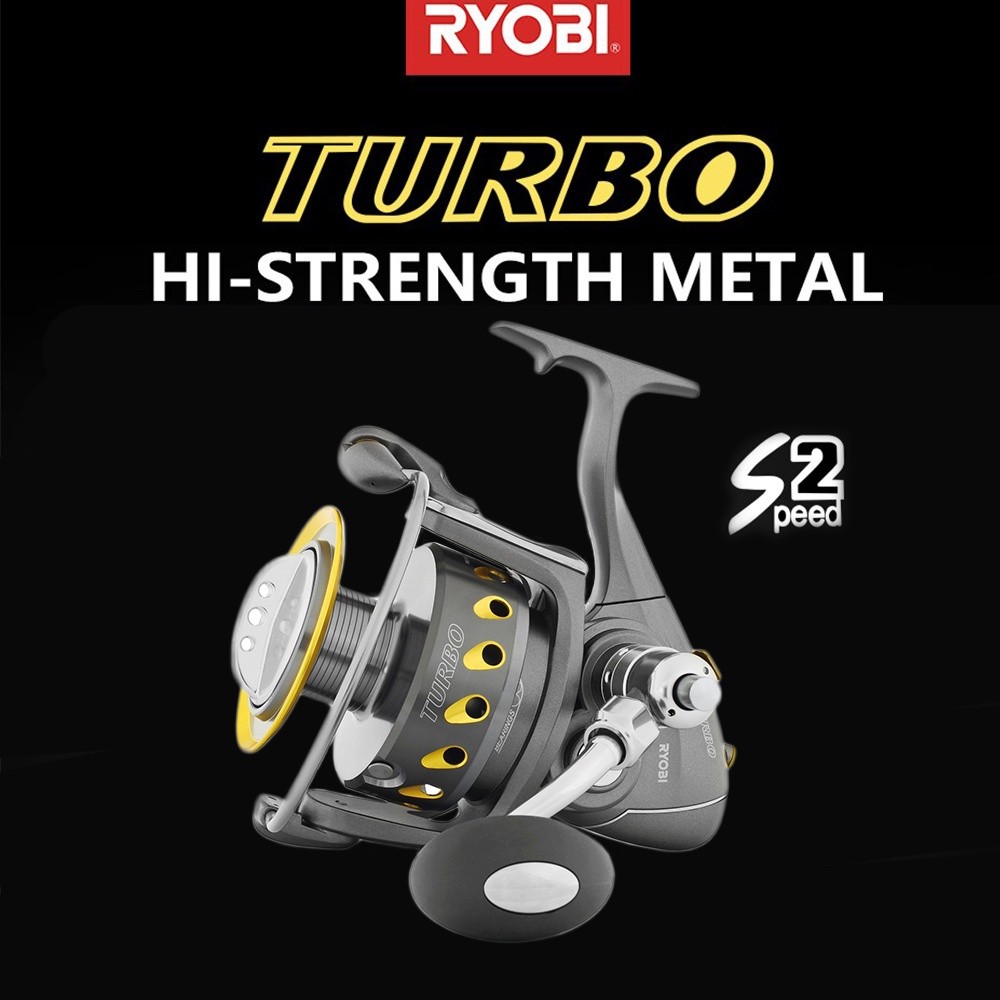 RYOBI Turbo Fishing Reel Salt Water Monster Laut Badak Full Metal Body