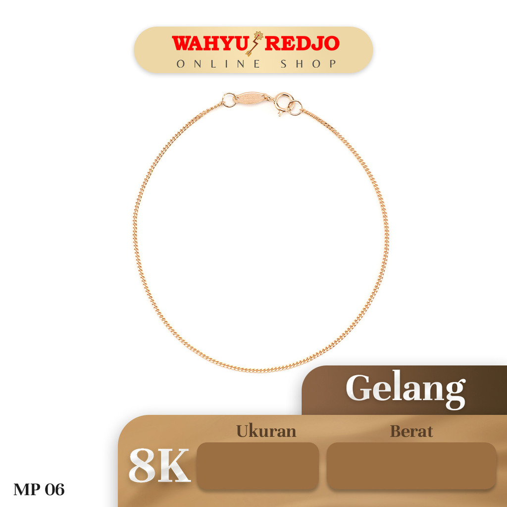 Gelang Emas Hollo Rosegold 8K Wahyu Redjo Non Pameran