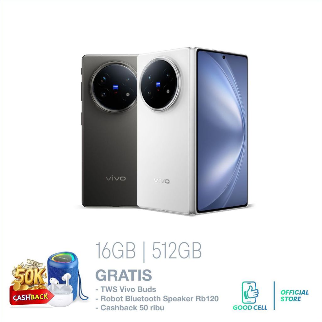 [TANPA PREORDER] vivo X FOLD 5 5G 16/512GB - Layar 8.3inch Prosesor Snapdragon 8 Gen 3 6000mAh 80W H