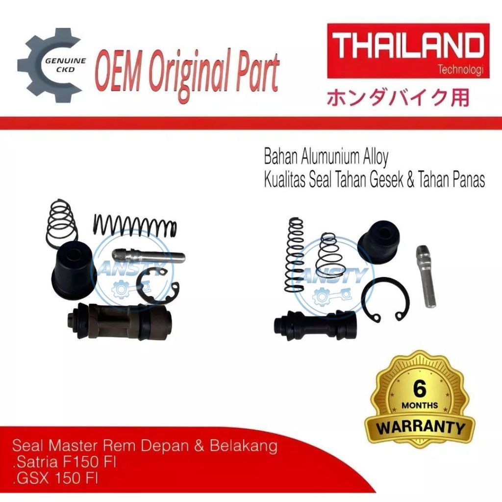 GENUINE Seal Master Rem Depan & Belakang Satria F150 FI GSX S150 GSX R150