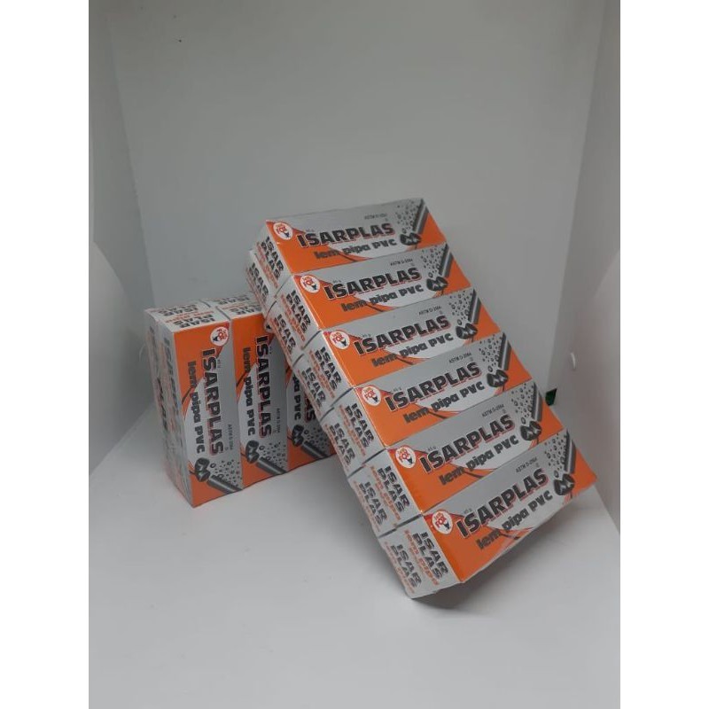 (GROSIR) LEM ISARPLAS / LEM PIPA PVC ISARPLAS / LEM PARALON 12 PCS ISARPLAS