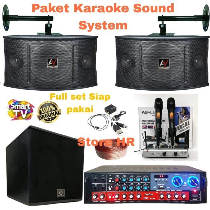 Paket sound System Speaker karaoke amplifier subwofer komplit 1