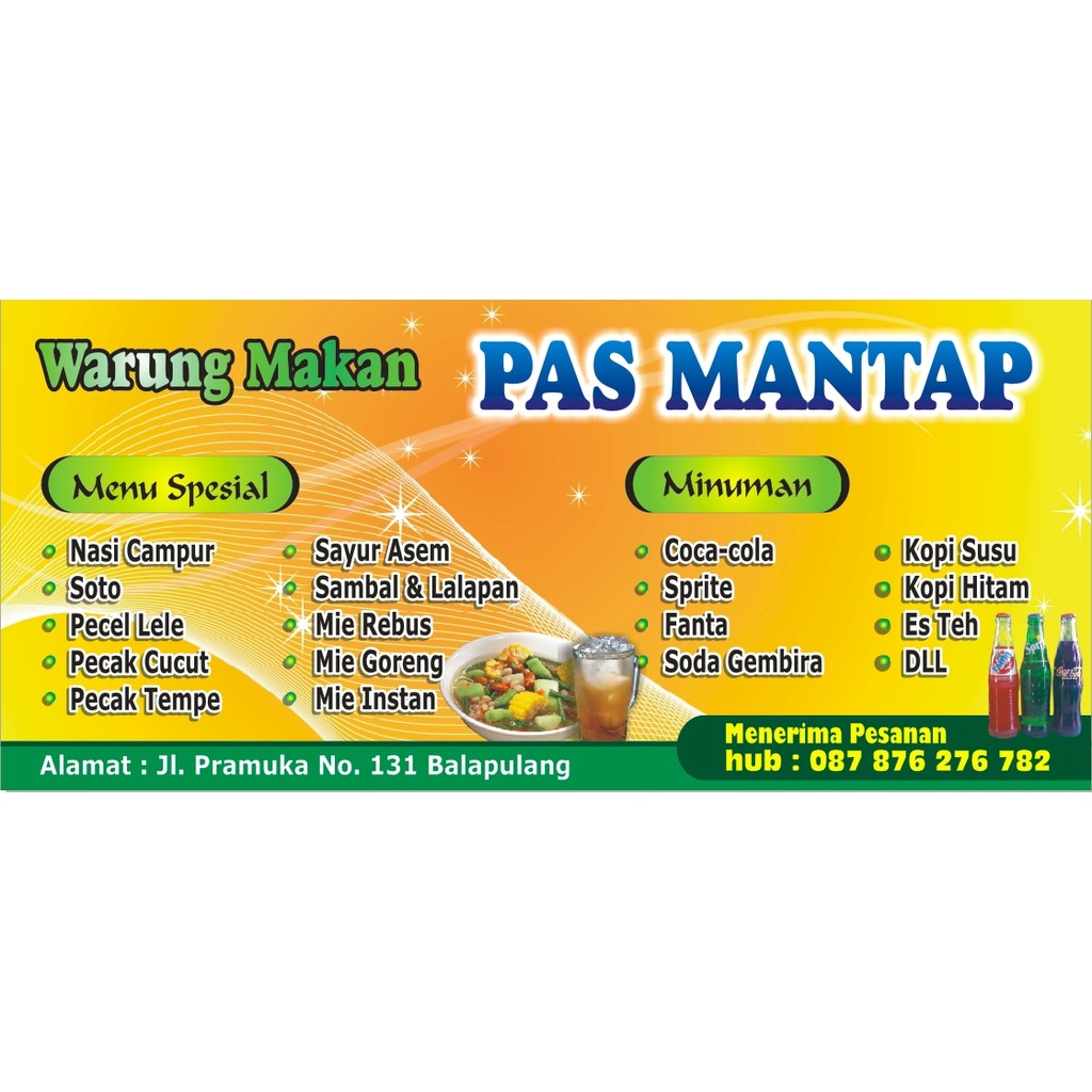 Spanduk Warung | Spanduk Warteg | Spanduk Makanan | Spanduk Jajanan | Spanduk Murah | Spanduk Seblak