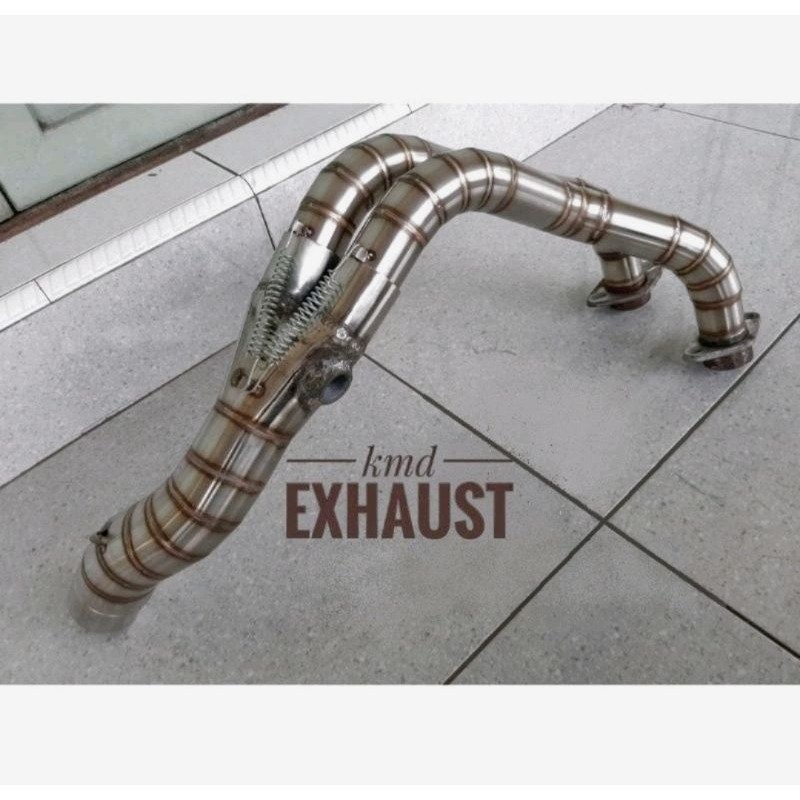 Model 2 cilinder Header / pipe manifold exhaust ER6 ER6N fit