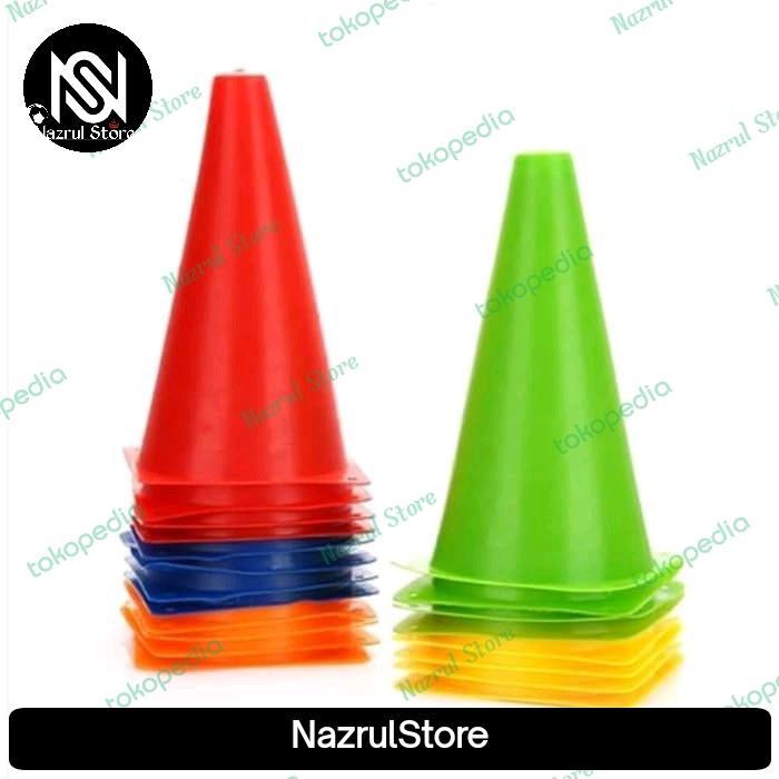 1 Lusin (12 pcs) Cone kerucut alat latihan Olahraga Outdoor