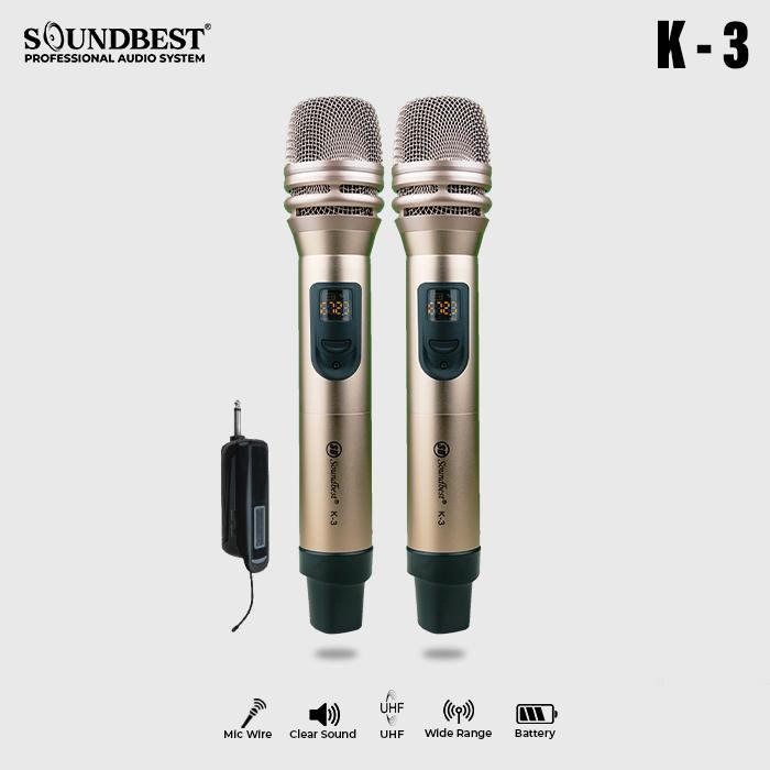 MICROPHONE WIRELESS SOUNDBEST K 3