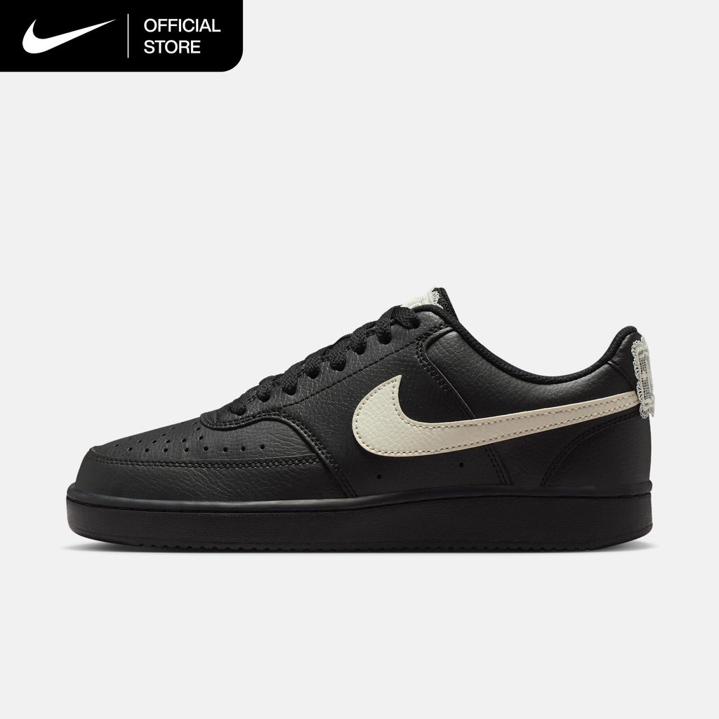 Nike Women's Court Vision Low Premium Shoes - Black [IR1387-001]