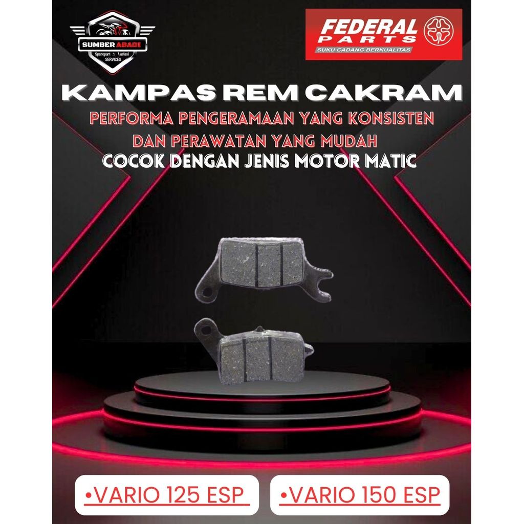 Federal Kampas Rem Cakram Vario 125 ESP, Vario 150 ESP