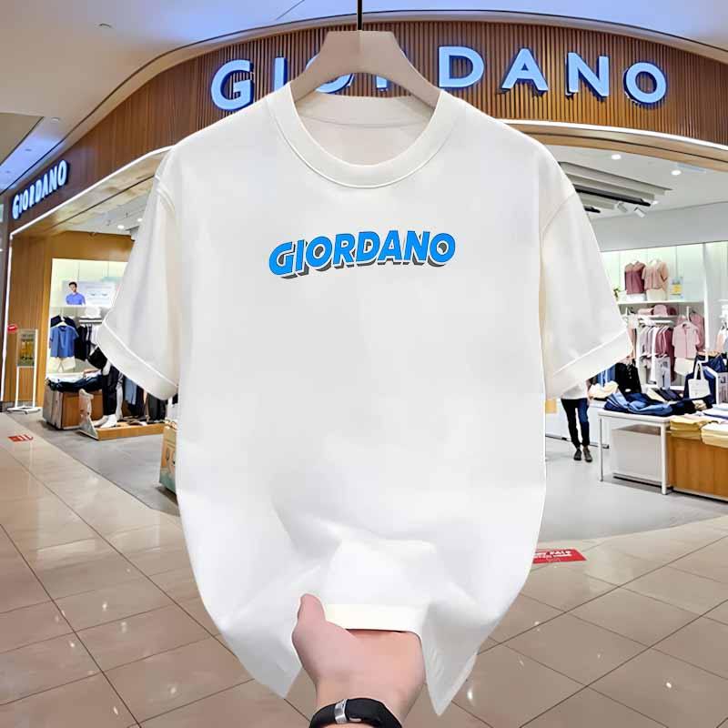 Kaos Giordano Original Logo Bordir Gaya Kasual Kekinian Jahitan Rapi Bahan Nyaman Tidak Melar Mudah 