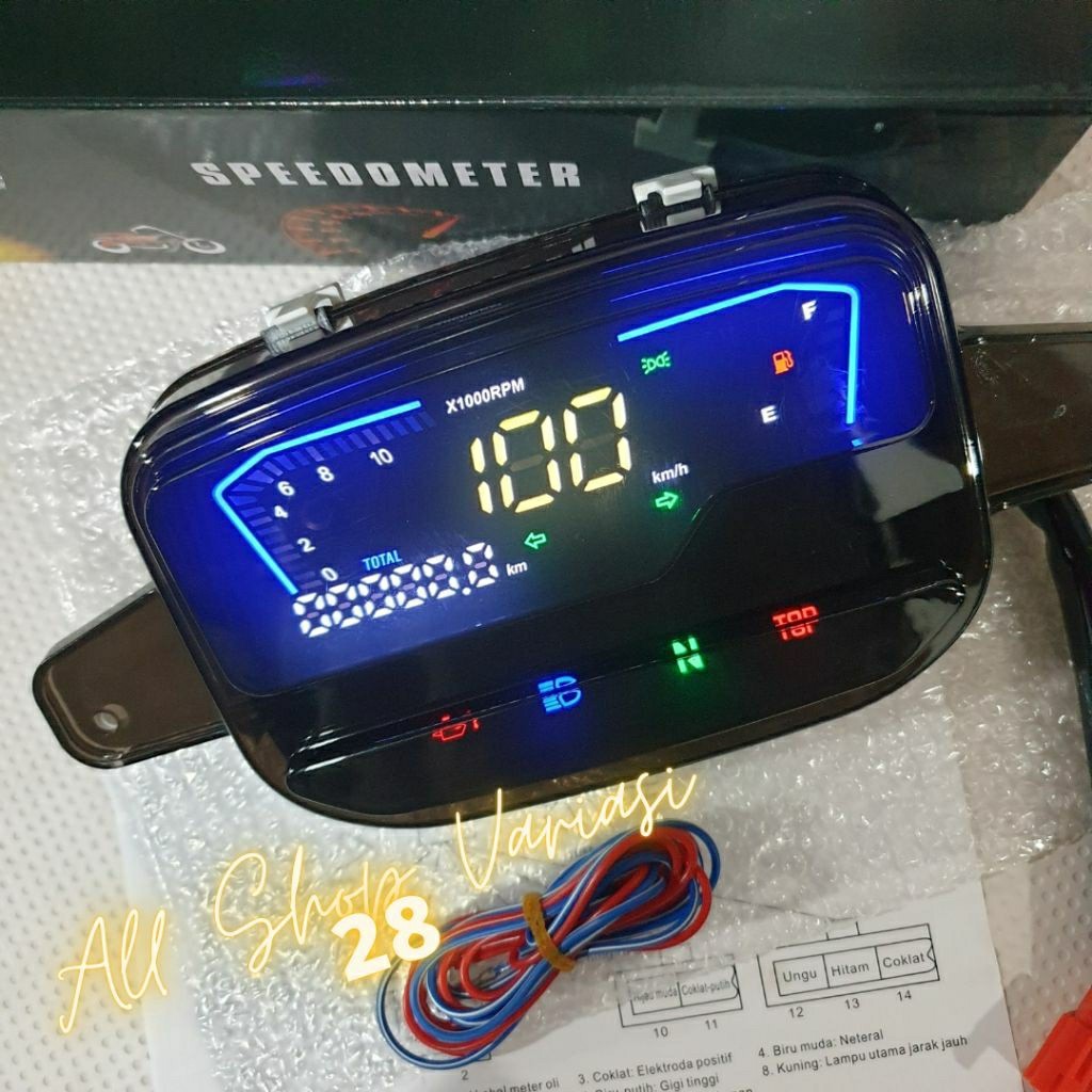 SPEEDOMETER DIGITAL VEGA R / FIZ R / FORCE ONE FULL DIGITAL IMPORT ZORO - Hilalbilal.idd