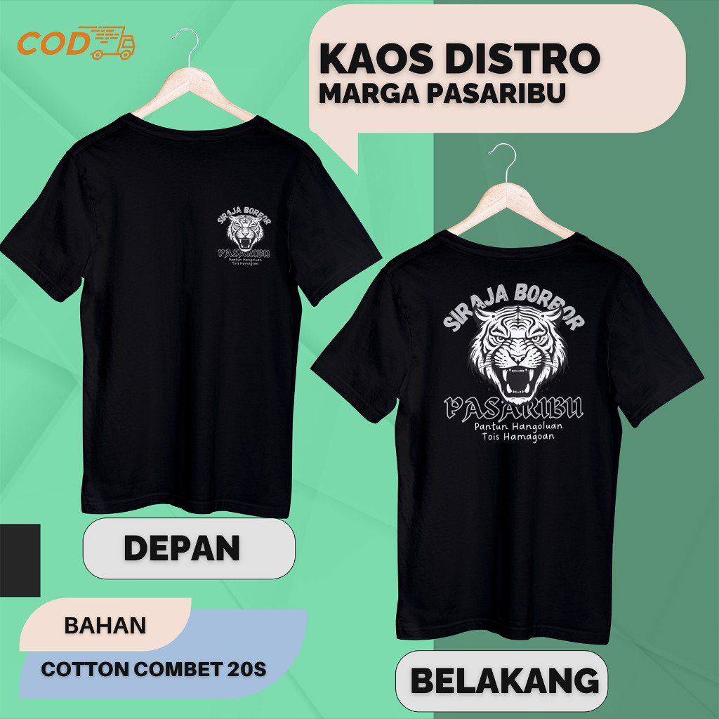 Kaos Distro batak design marga Pasaribu