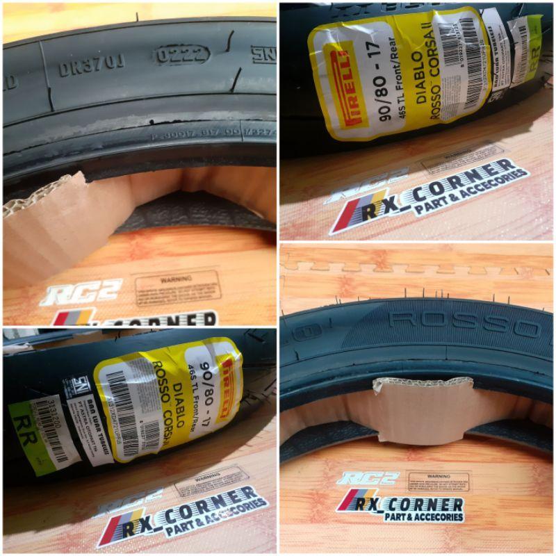 Ban pirelli diablo rosso corsa 17 90/80 tubeless soft compound (Produksi 2022)