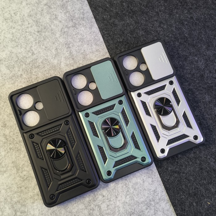 Oppo Reno 11F 5G - SGFlip Army Military Ring Flip Lens Armor Case Shockproof