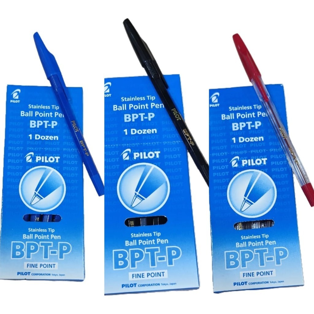 Pilot Pen Ballpoint BPT-P / Pulpen Pilot BPTP HITAM / BIRU BPT