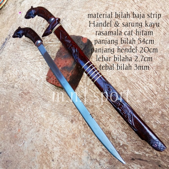 Perkakas Koleksi RF golok macan panjang asli 82cm termurah bisa COD