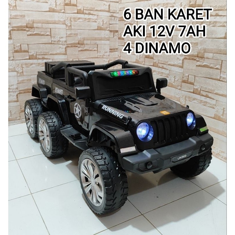 Mobil Aki Jeep Rubicon Ban 6 (UK869) READY Pontianak